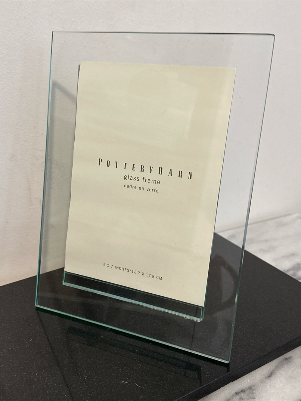 Pottery Barn Glass Photo Frame 5x7” photo NEW no box - Picture 6 of 10